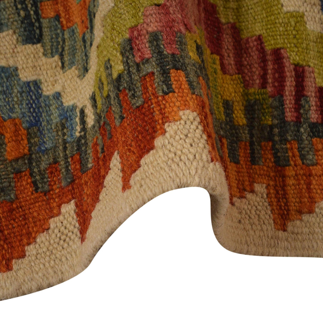 Handmade Vegetable Kilim Runner 2' 6"x 6' 7" - No. AL69546