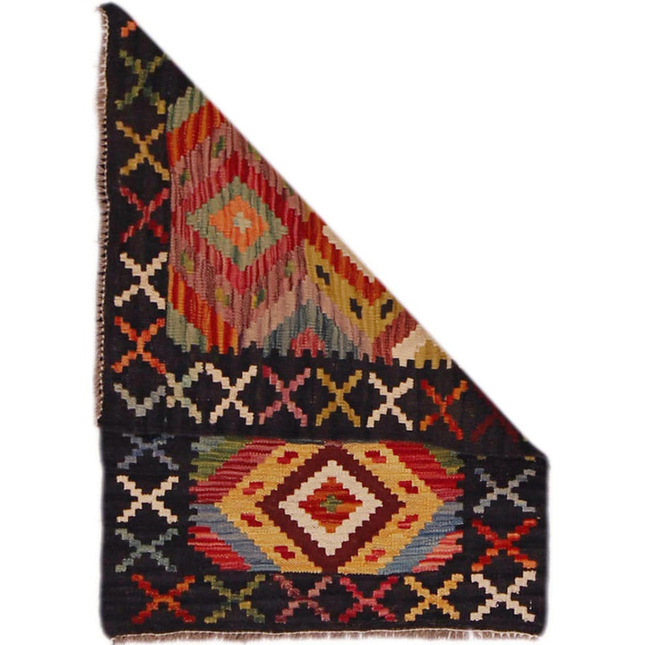 Handmade Turkish Design Wool Kilim 2' 0" x 2' 11" - No. AL10478