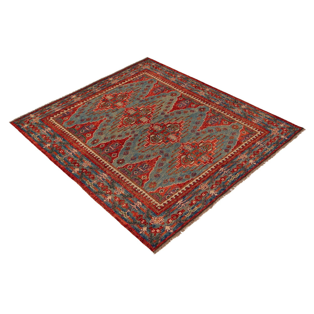 Rich Red Color Shiraz Carpet 5' 1" x 6' 7" - No. AL10533