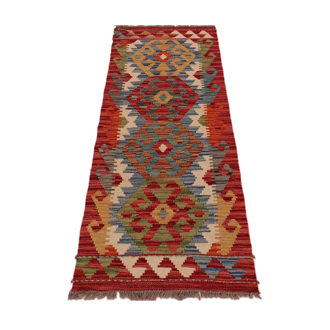 Hand Made Afghan Kilim Runner 1' 8" x 4' 11" - No. AL48159