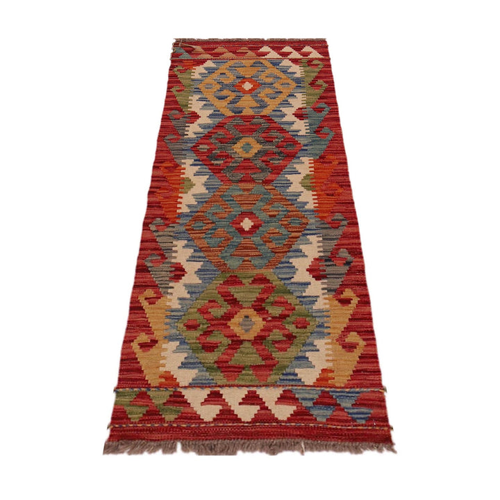 Hand Made Afghan Kilim Runner 1' 8" x 4' 11" - No. AL48159