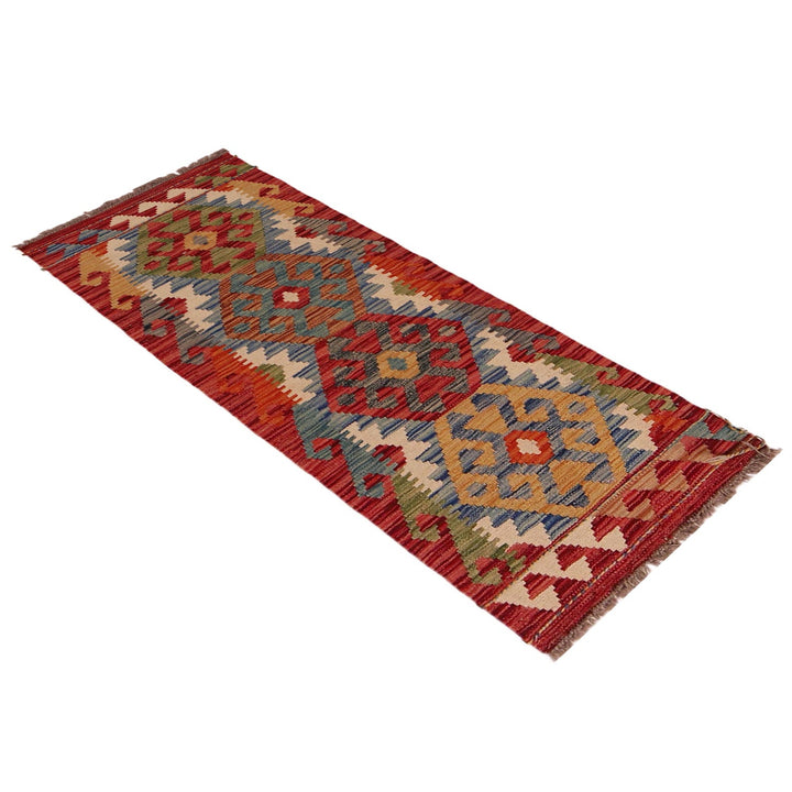 Hand Made Afghan Kilim Runner 1' 8" x 4' 11" - No. AL48159