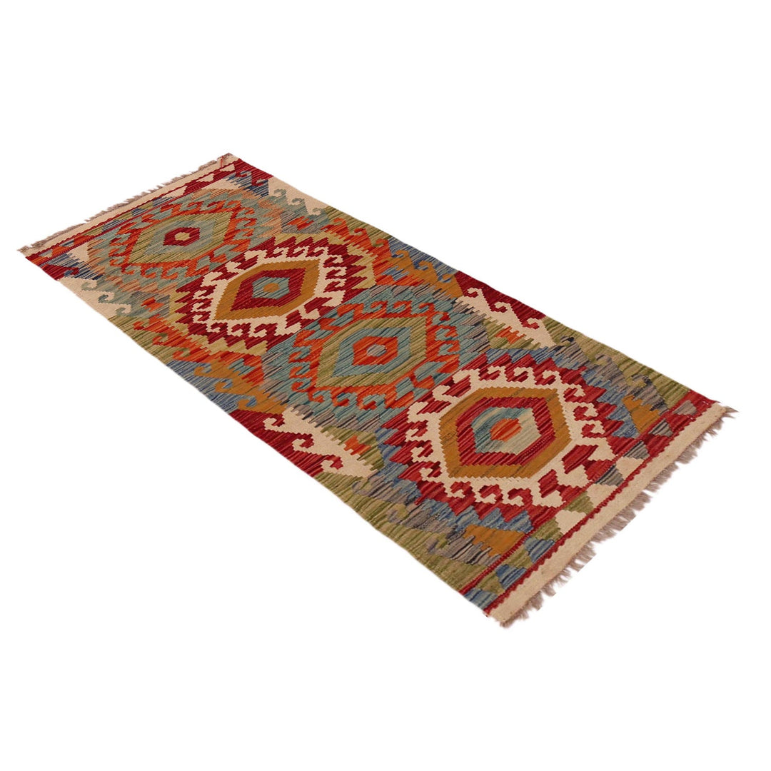 Short Kilim Runner 1' 11" x 5' 0" - No. AL97684