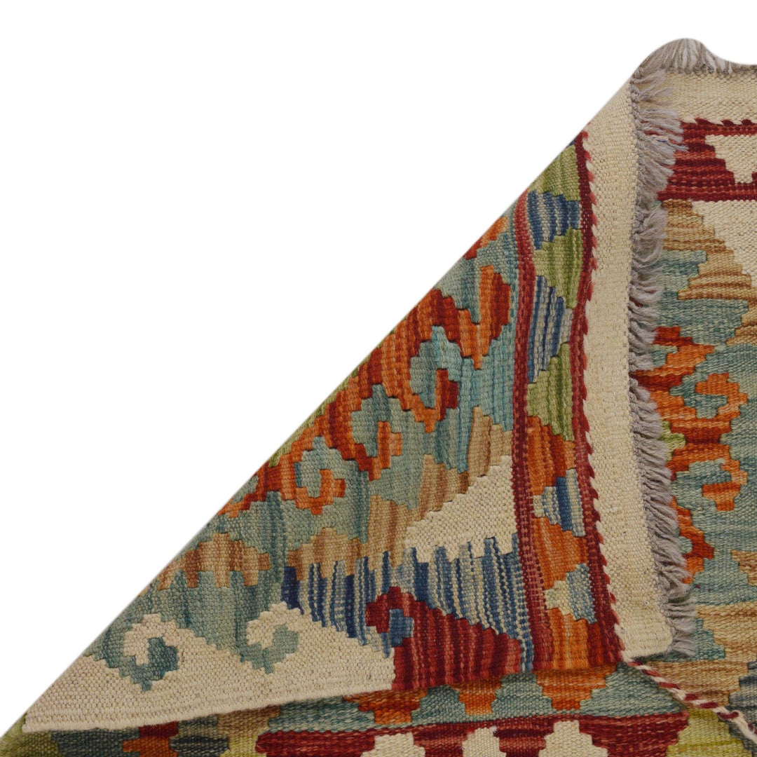 Short Kilim Runner 1' 11" x 5' 0" - No. AL97684
