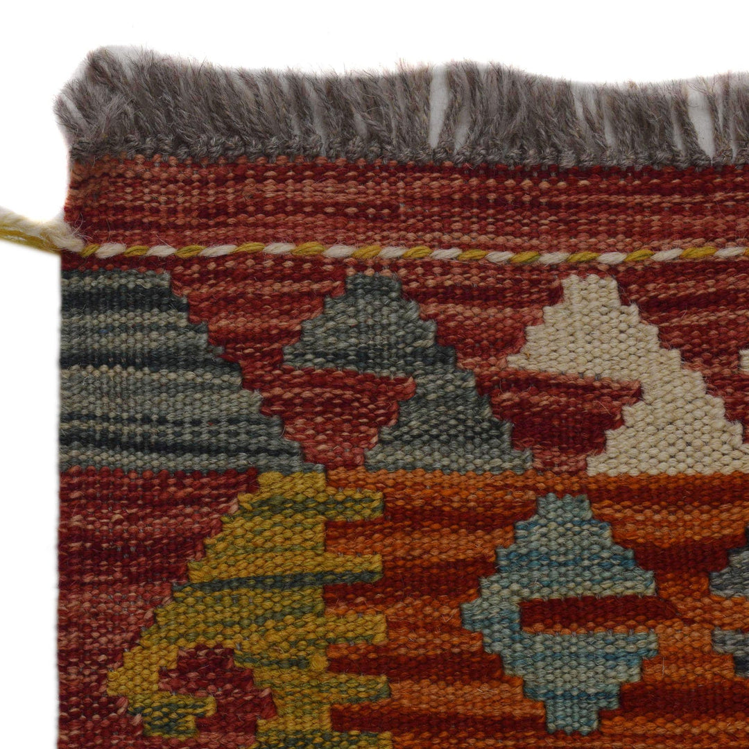 Handmade Vegetable Kilim Runner 1' 10" x 4' 10"  - No. AL92595