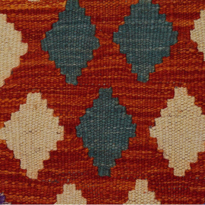 Handmade Vegetable Kelim 2' 11" x 3' 11" - No. AL17431