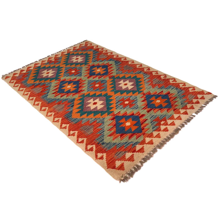 Hand Woven Wool Kelim 2' 9" x 4' 3" - No. AL37245