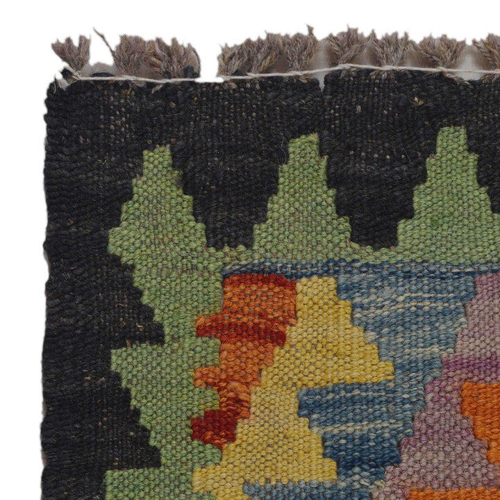 Handmade Turkish Design Wool Kilim 2' 5" x 3' 10" - No. AL93806