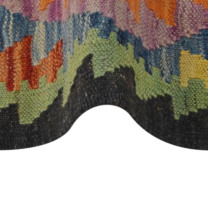 Handmade Turkish Design Wool Kilim 2' 5" x 3' 10" - No. AL93806