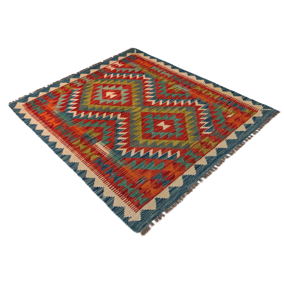 Small Size Chobi Kilim 3' 1" x 4' 2" - No. AL97104