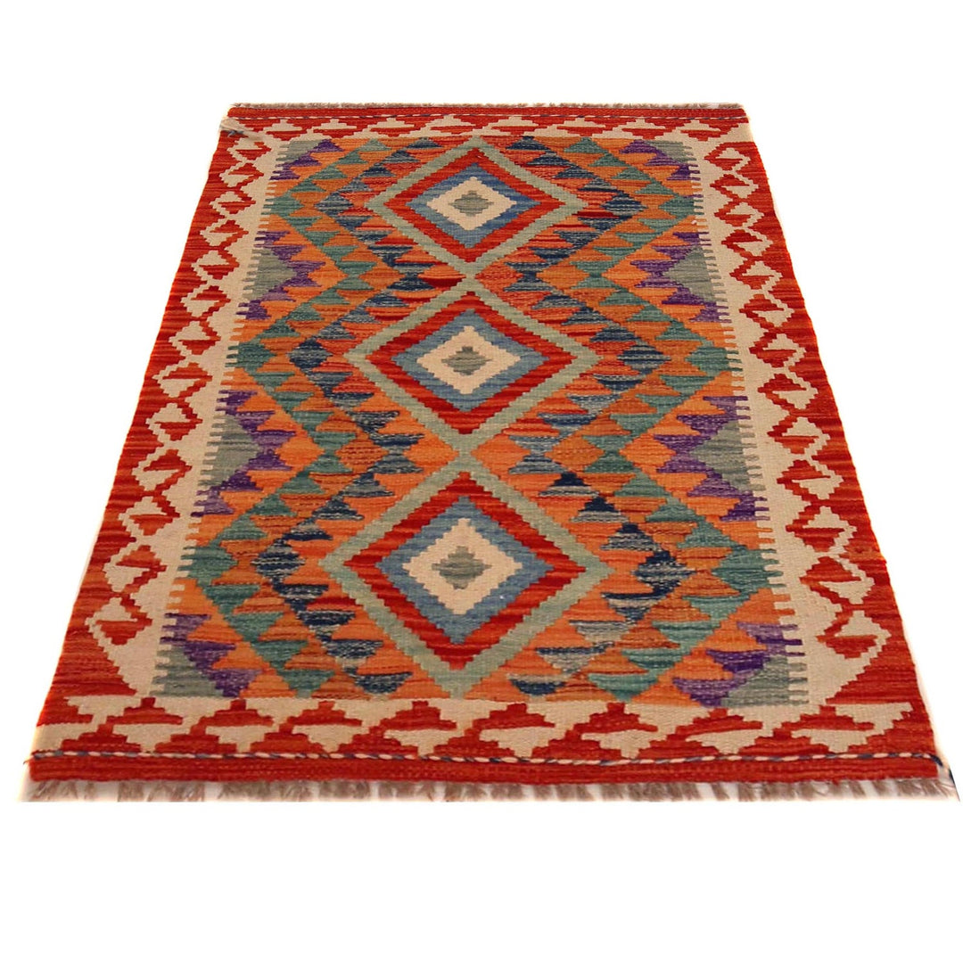 Hand Knotted Flatweave Kilim 2' 7" x 3' 10" - No. AL82141