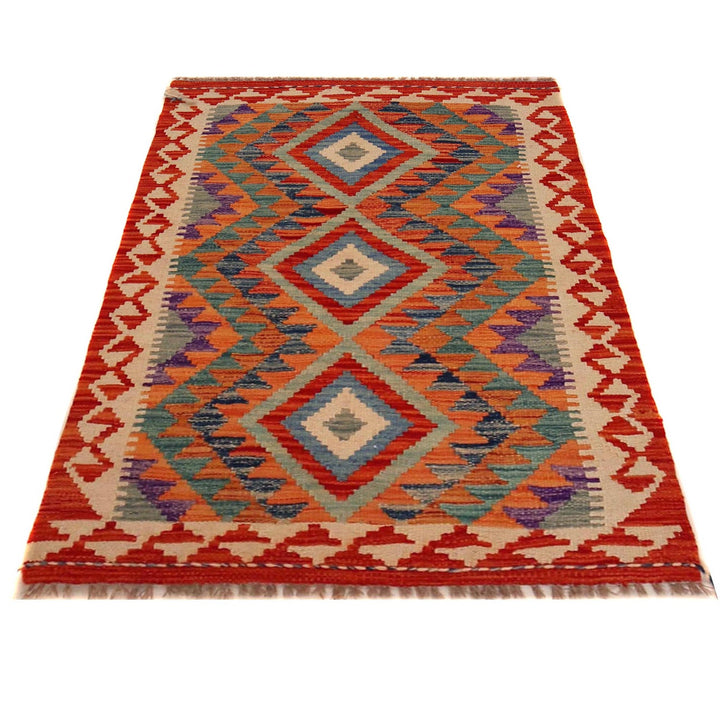 Hand Knotted Flatweave Kilim 2' 7" x 3' 10" - No. AL82141