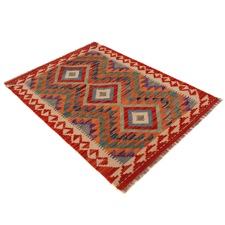 Hand Knotted Flatweave Kilim 2' 7" x 3' 10" - No. AL82141