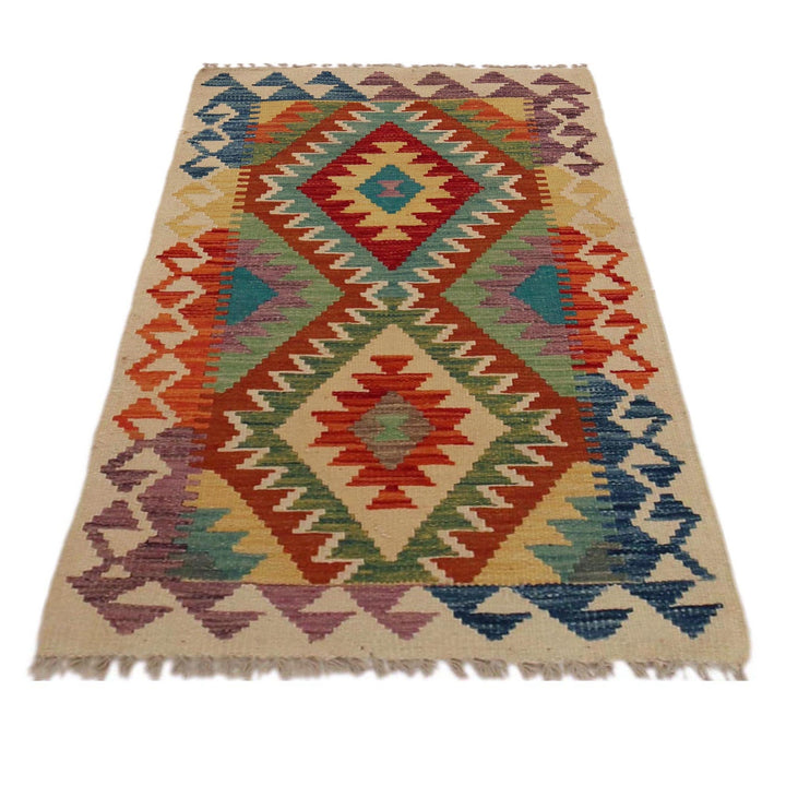 Handmade Afghan Vegetable Kilim 2' 5" x 4' 0" - No. AL25518