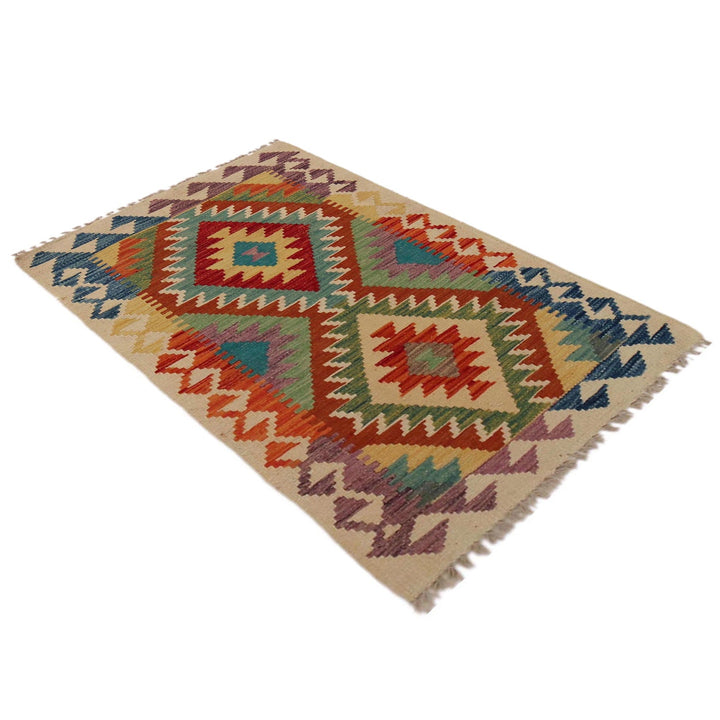 Handmade Afghan Vegetable Kilim 2' 5" x 4' 0" - No. AL25518