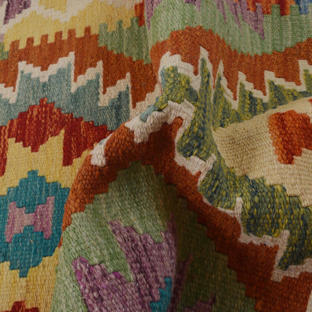 Handmade Afghan Vegetable Kilim 2' 5" x 4' 0" - No. AL25518