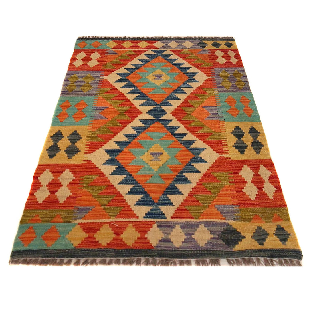 Handmade Vegetable Kilim 2' 8" x 4' 0" - No. AL61709