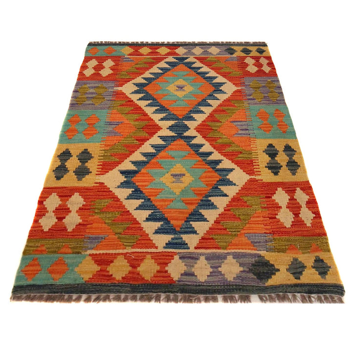 Handmade Vegetable Kilim 2' 8" x 4' 0" - No. AL61709