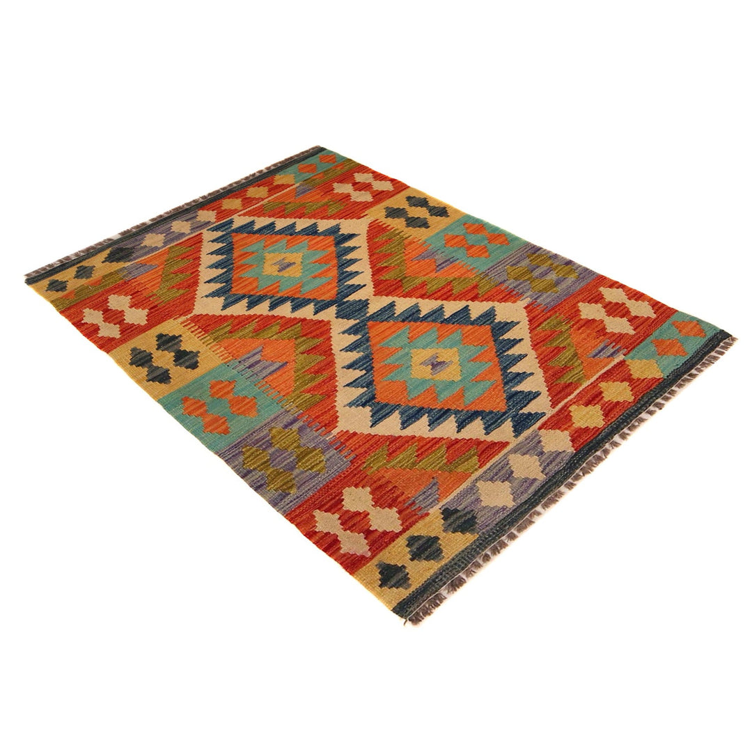 Handmade Vegetable Kilim 2' 8" x 4' 0" - No. AL61709