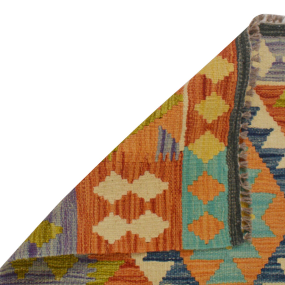 Handmade Vegetable Kilim 2' 8" x 4' 0" - No. AL61709