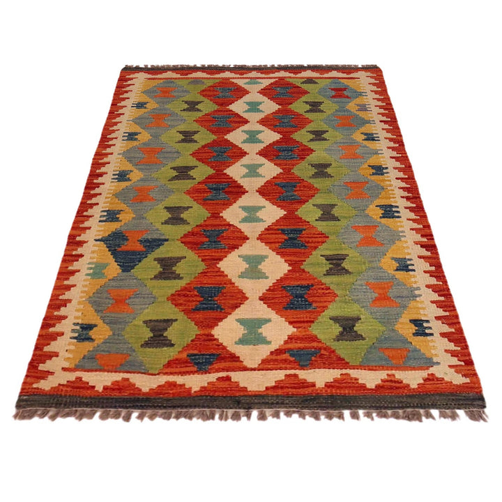 Handmade Vegetable Kelim 2' 8" x 4' 0" - No. AL80382