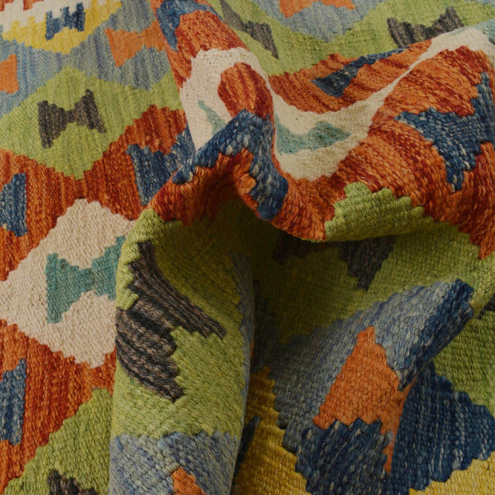 Handmade Vegetable Kelim 2' 8" x 4' 0" - No. AL80382