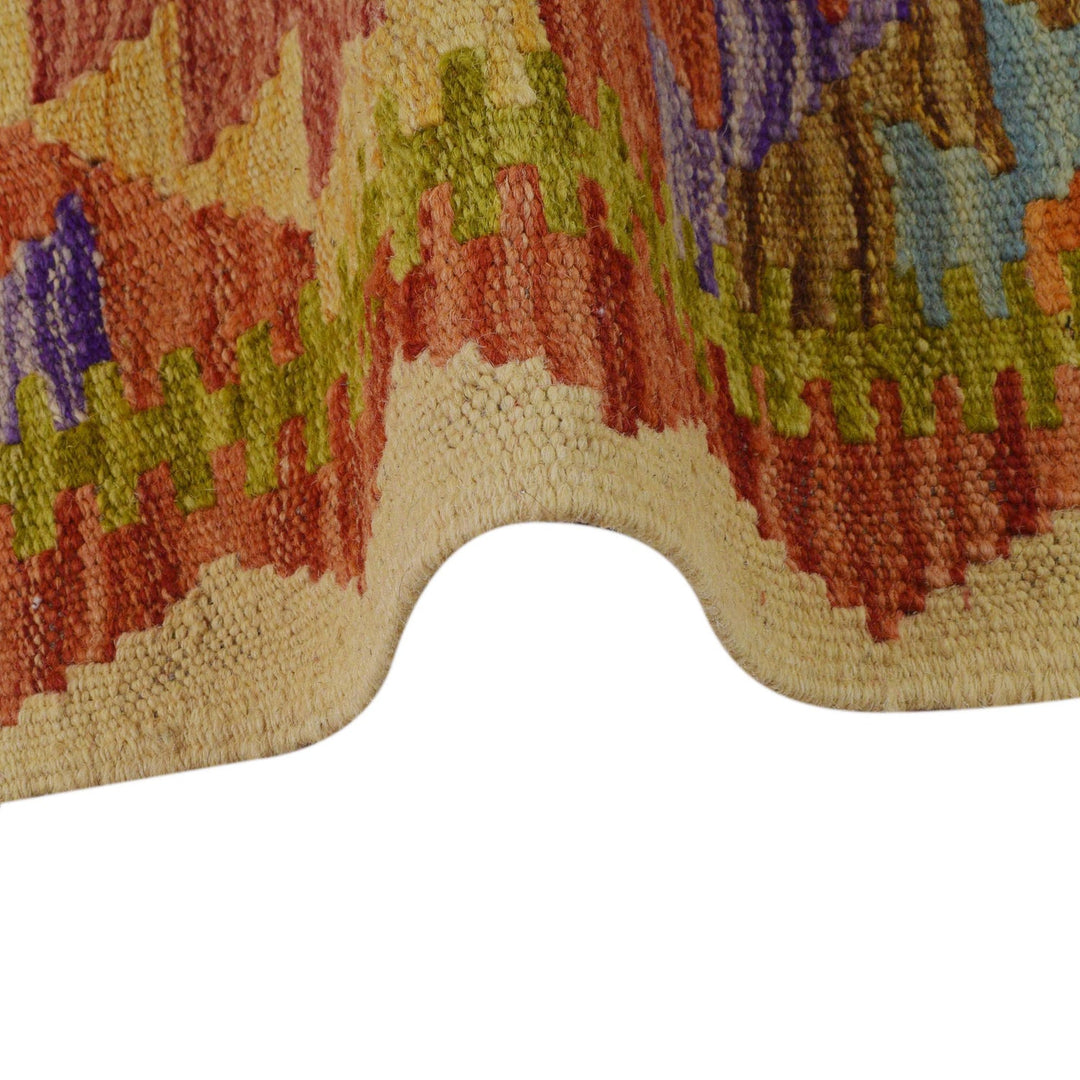 Handmade Turkish Design Wool Kilim 2' 6" x 4' 0" - No. AL88373