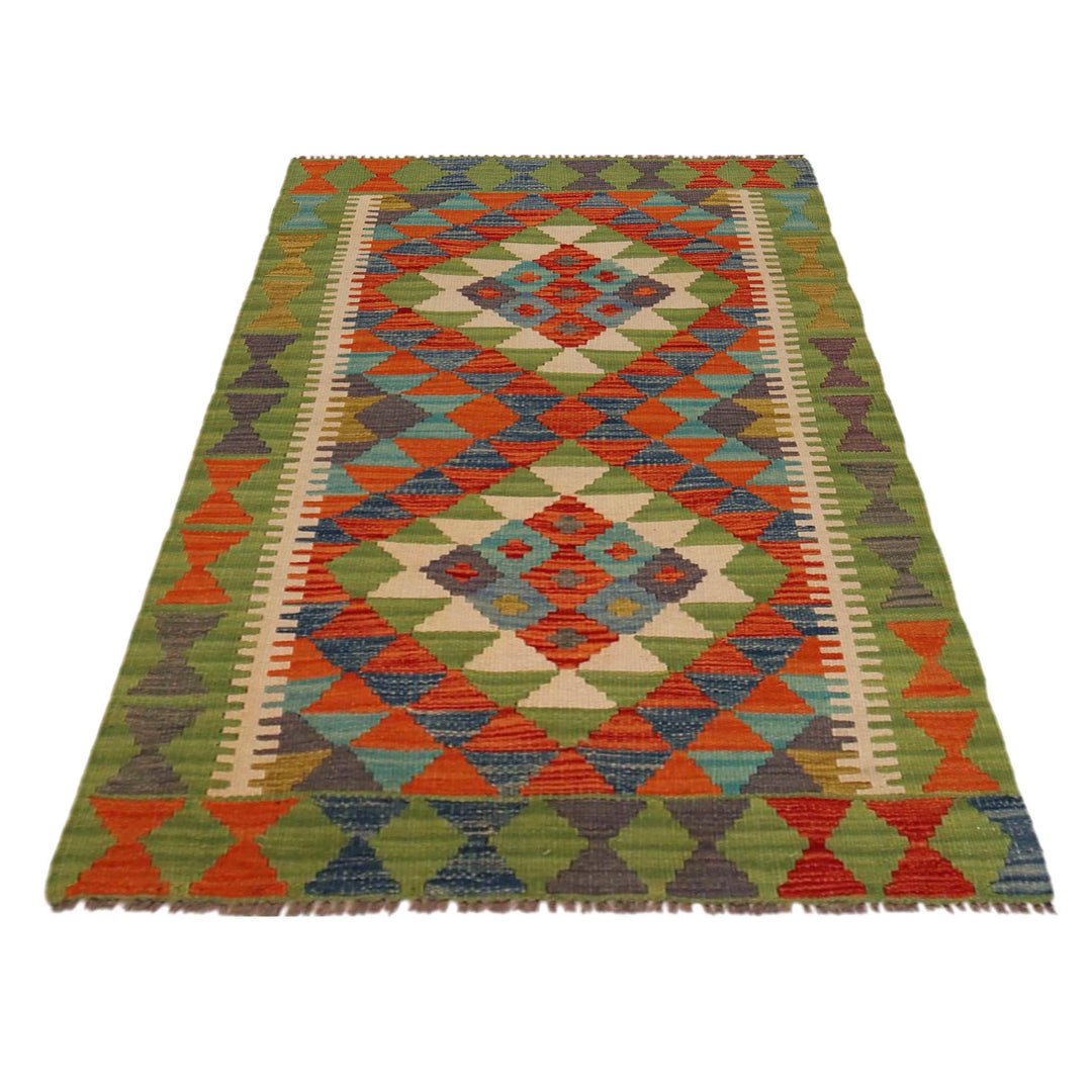 Small Size Chobi Kilim 2' 8" x 4' 1" - No. AL98184