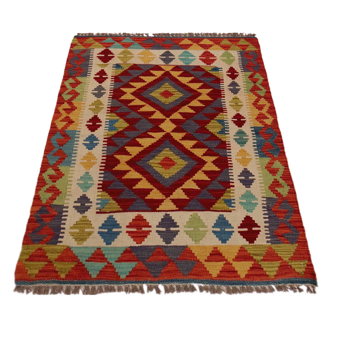 Handmade Afghan Vegetable Kilim 2' 9" x 4' 0" - No. AL23625