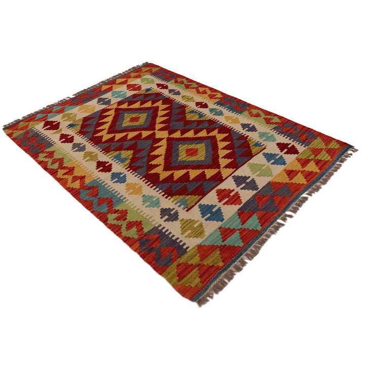 Handmade Afghan Vegetable Kilim 2' 9" x 4' 0" - No. AL23625