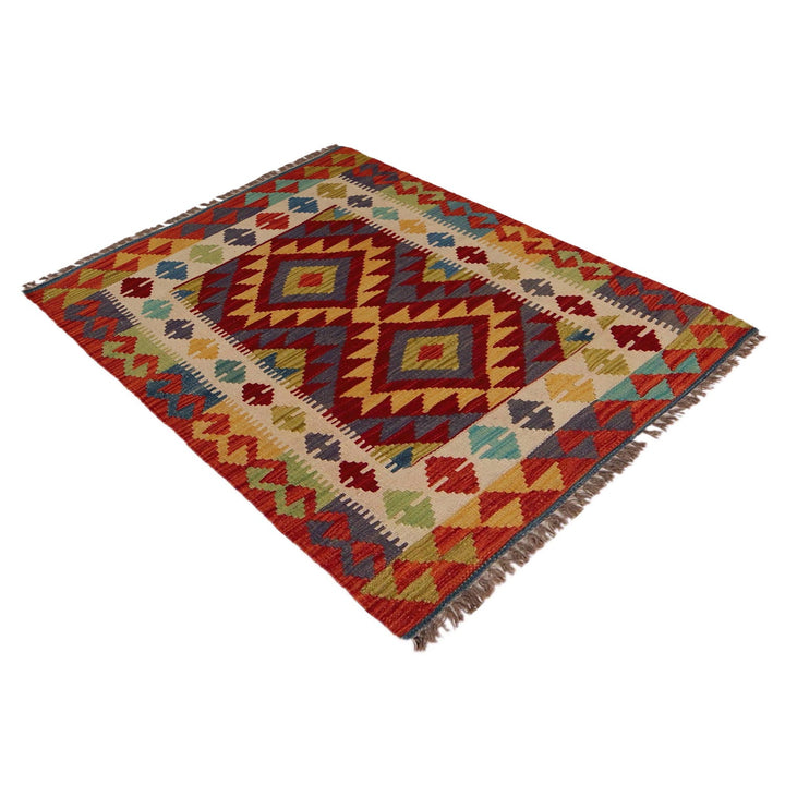 Handmade Afghan Vegetable Kilim 2' 9" x 4' 0" - No. AL23625