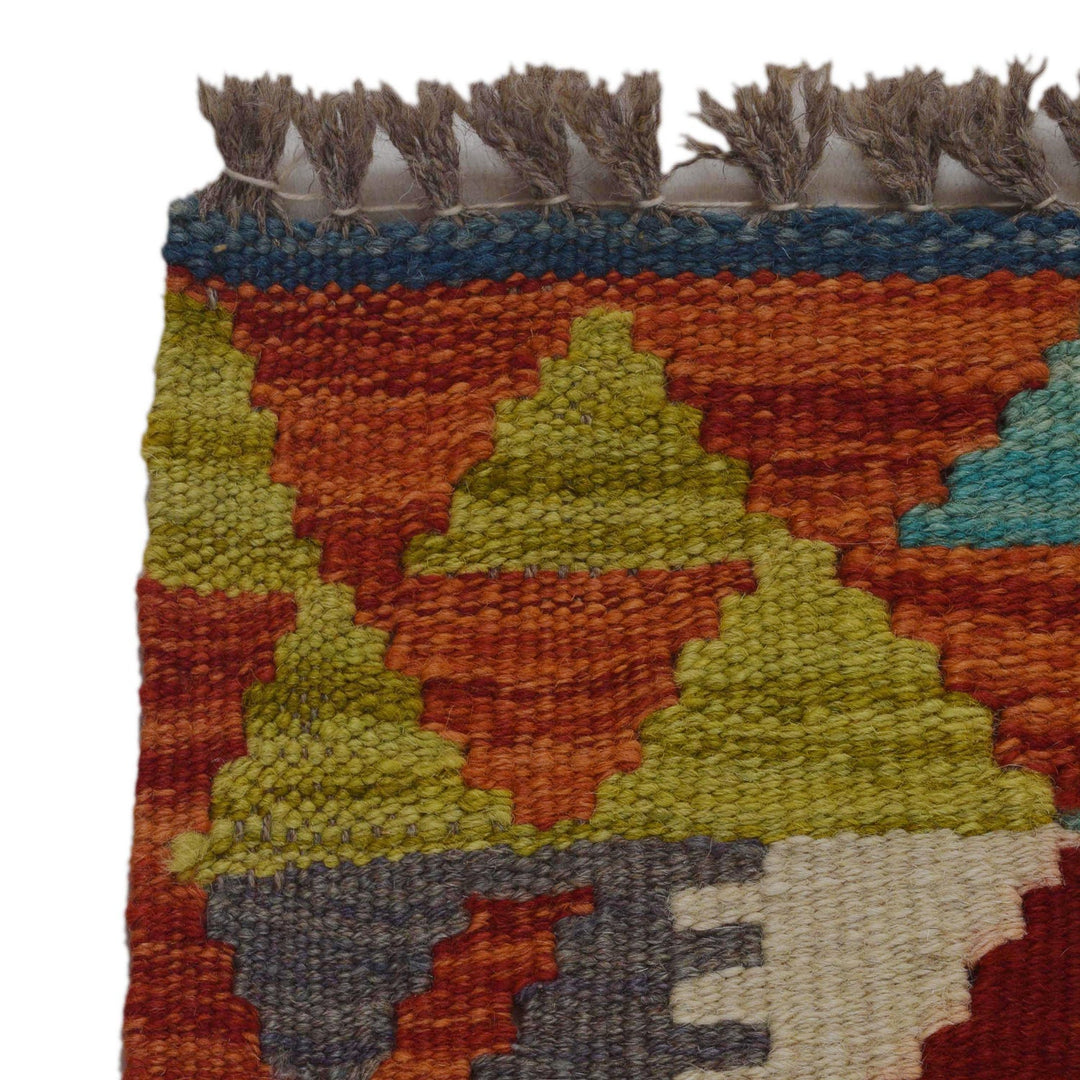 Handmade Afghan Vegetable Kilim 2' 9" x 4' 0" - No. AL23625