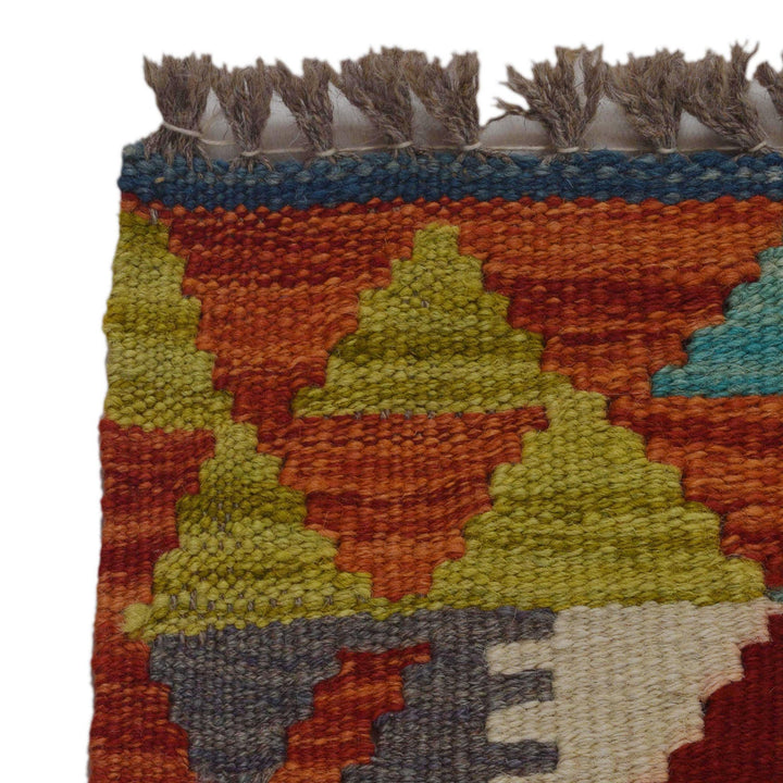 Handmade Afghan Vegetable Kilim 2' 9" x 4' 0" - No. AL23625