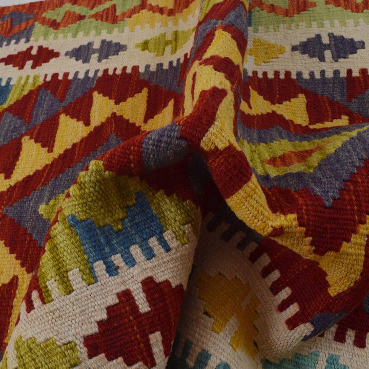 Handmade Afghan Vegetable Kilim 2' 9" x 4' 0" - No. AL23625