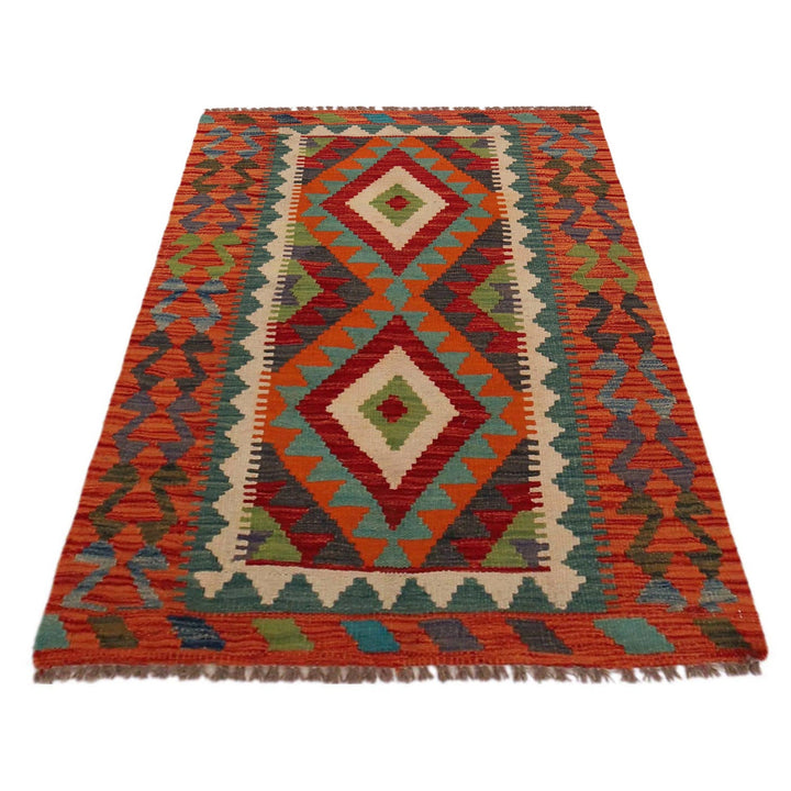Hand Made Afghan Kilim 2' 9" x 4' 2" - No. AL24410