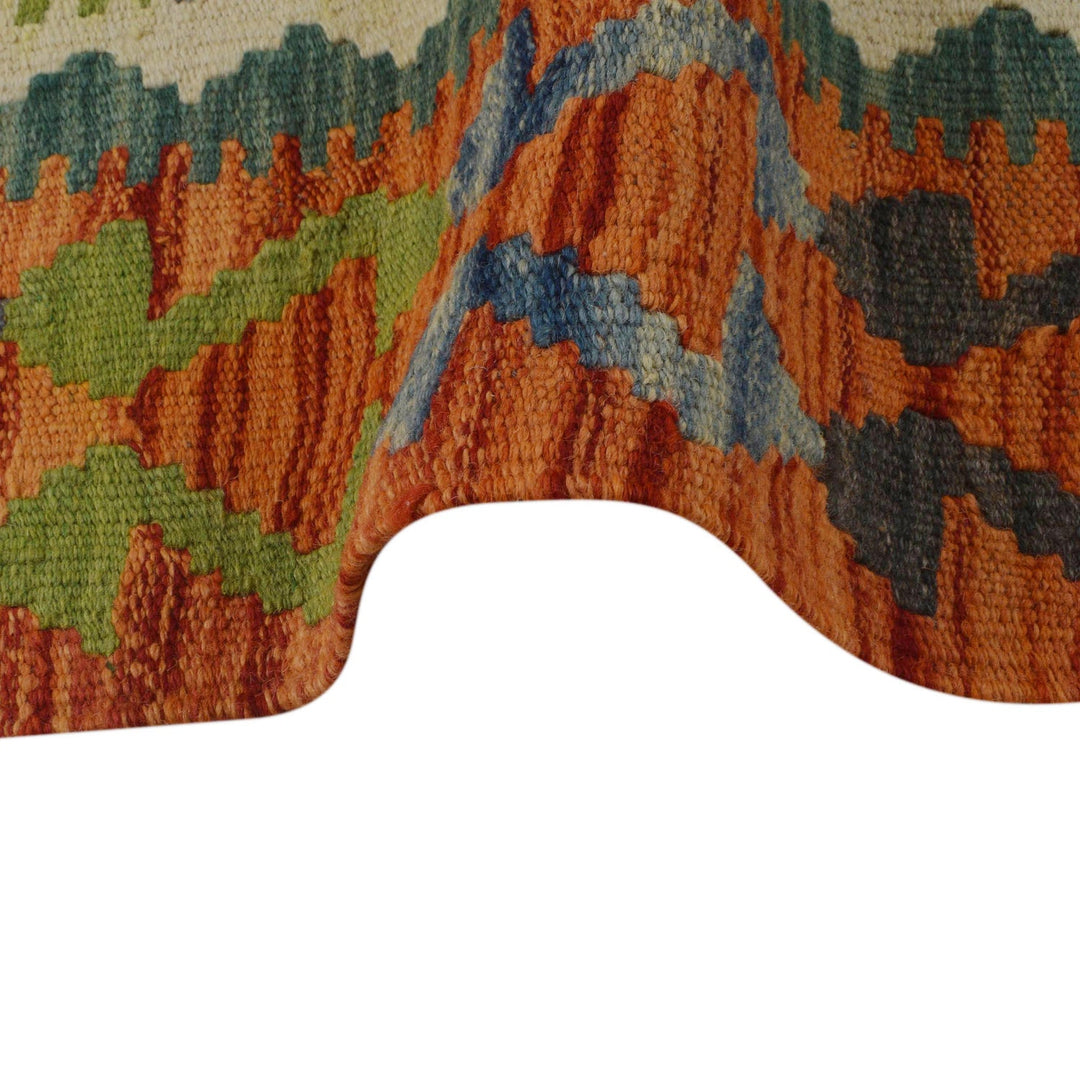 Hand Made Afghan Kilim 2' 9" x 4' 2" - No. AL24410