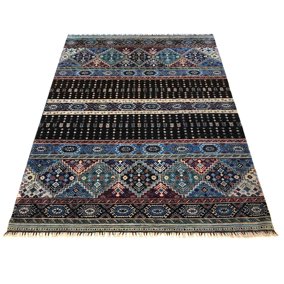 Persian Design Gabbeh Rug 6' 7" x 9' 11" - No. AL90753