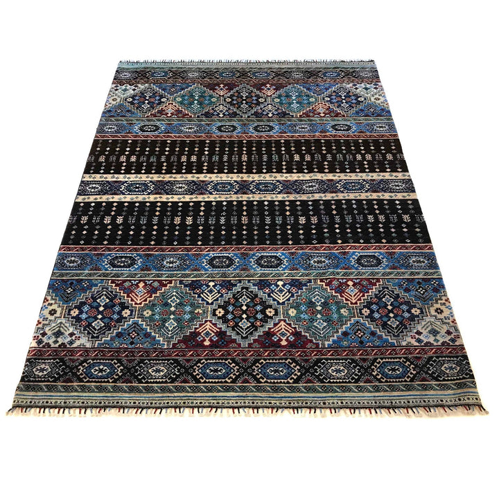 Persian Design Gabbeh Rug 6' 7" x 9' 11" - No. AL90753