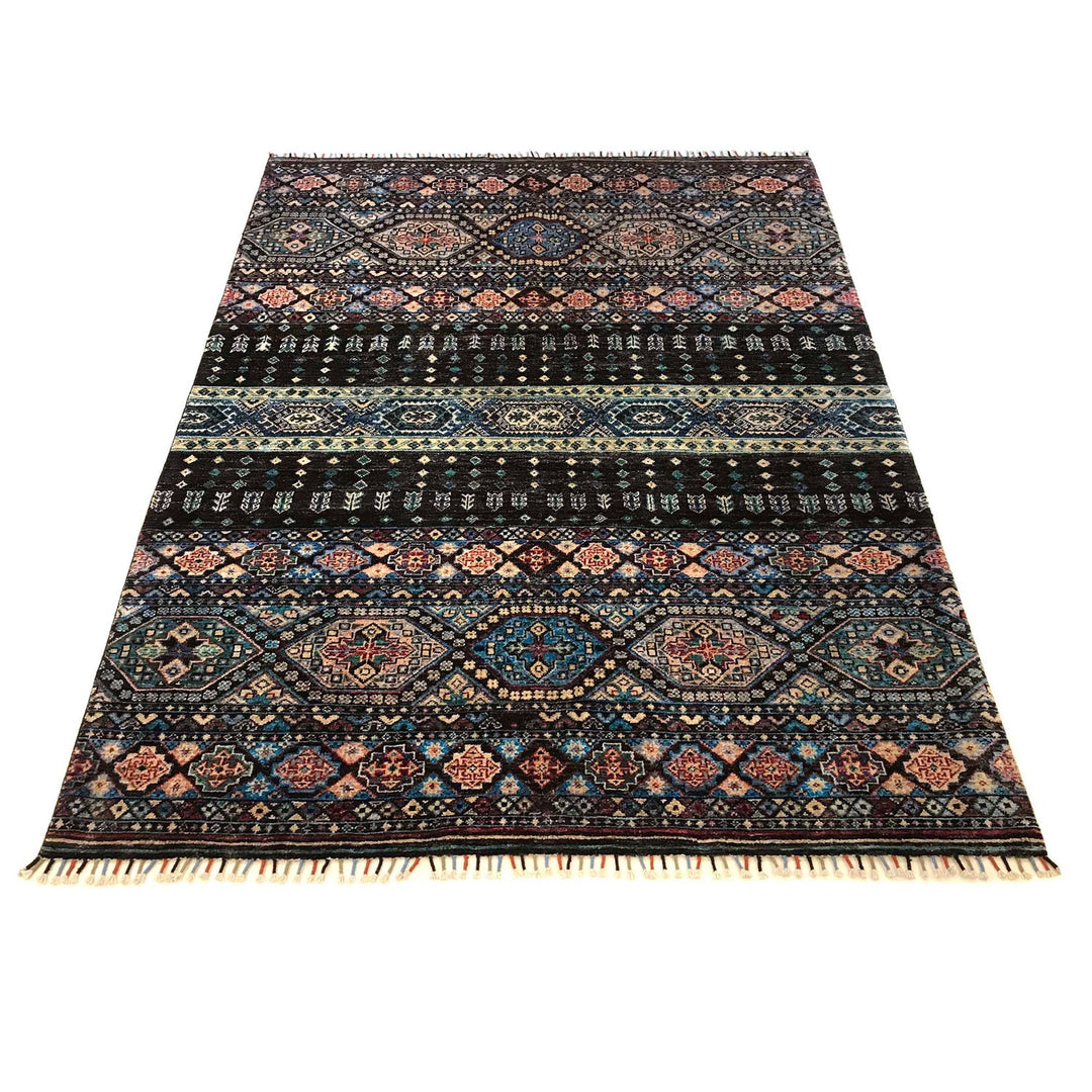 Modern Gabbeh Area Rug 5' 7" x 8' 2" - No. AL41175