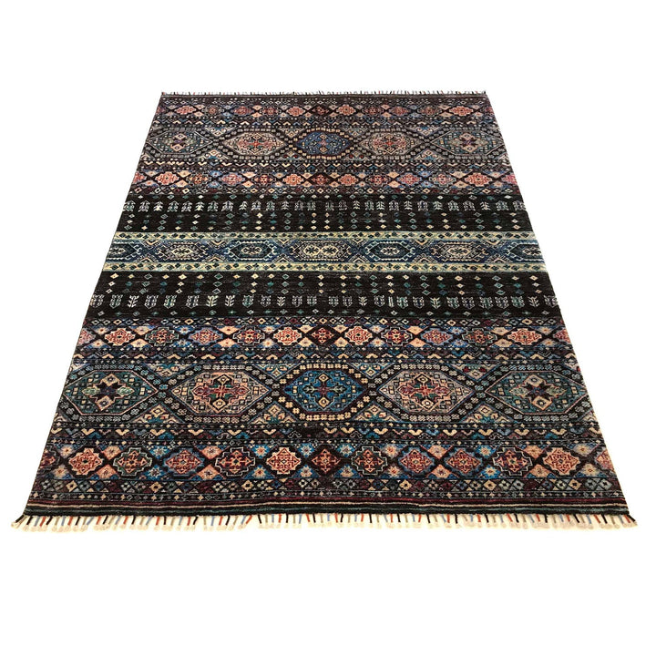 Modern Gabbeh Area Rug 5' 7" x 8' 2" - No. AL41175