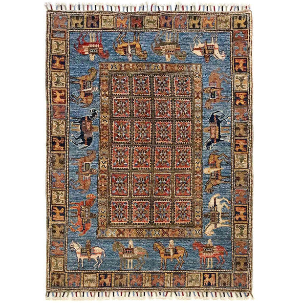 Oriental Shikargah Rug 3' 3" x 4' 10" - No. AL68831