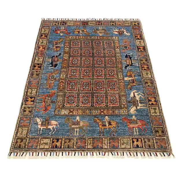 Oriental Shikargah Rug 3' 3" x 4' 10" - No. AL68831