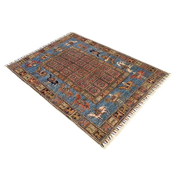 Oriental Shikargah Rug 3' 3" x 4' 10" - No. AL68831