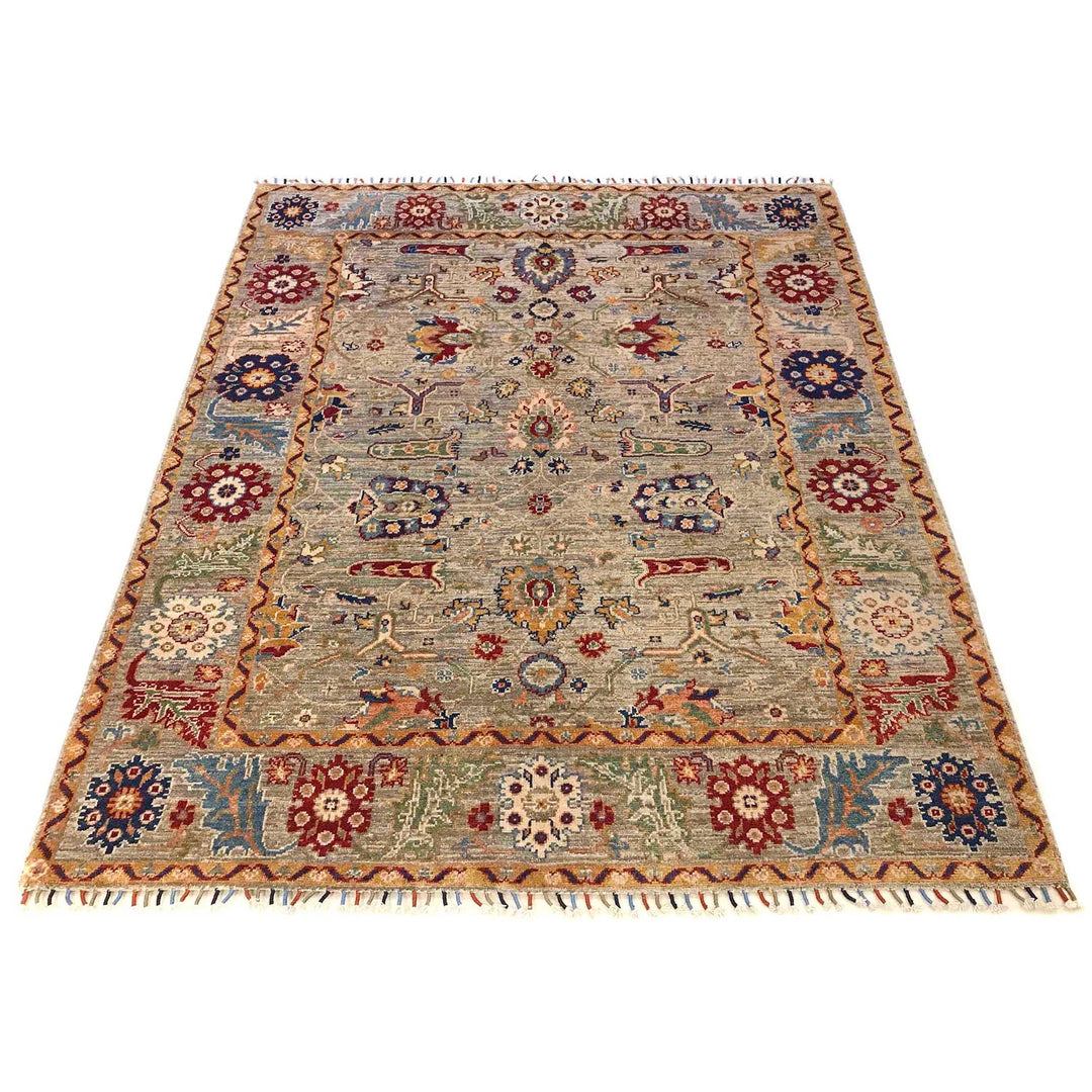 Hand Knotted Sultani Modern Rug 5' 1" x 6' 7" - No. AL73017