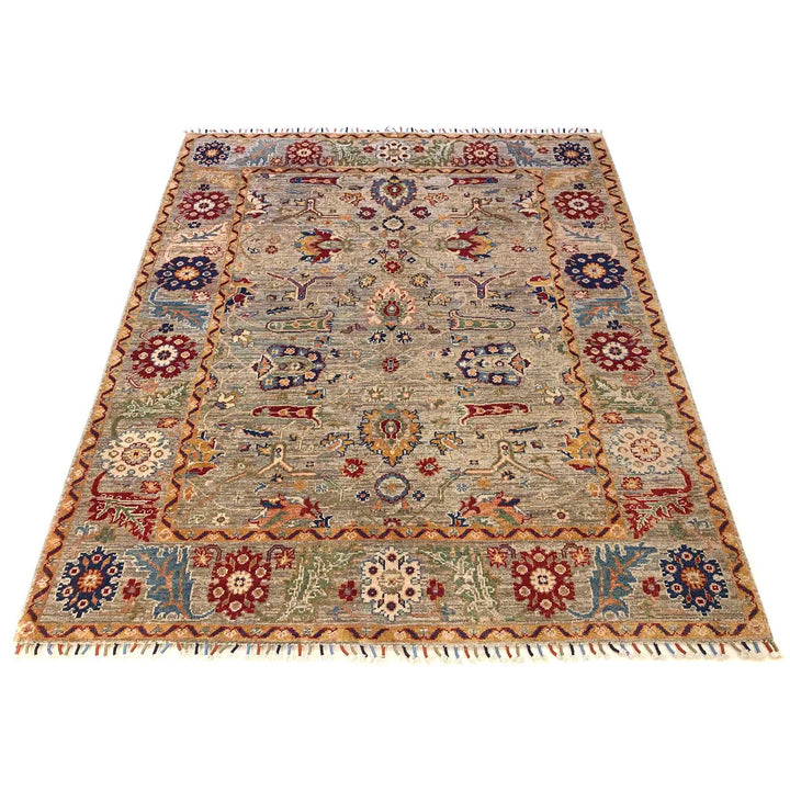 Hand Knotted Sultani Modern Rug 5' 1" x 6' 7" - No. AL73017