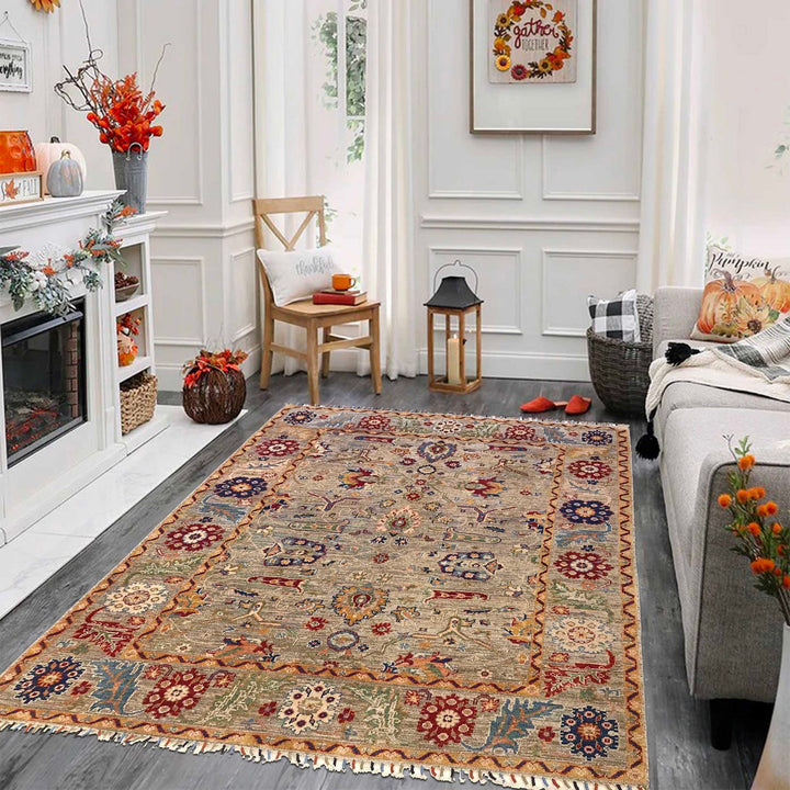 Hand Knotted Sultani Modern Rug 5' 1" x 6' 7" - No. AL73017