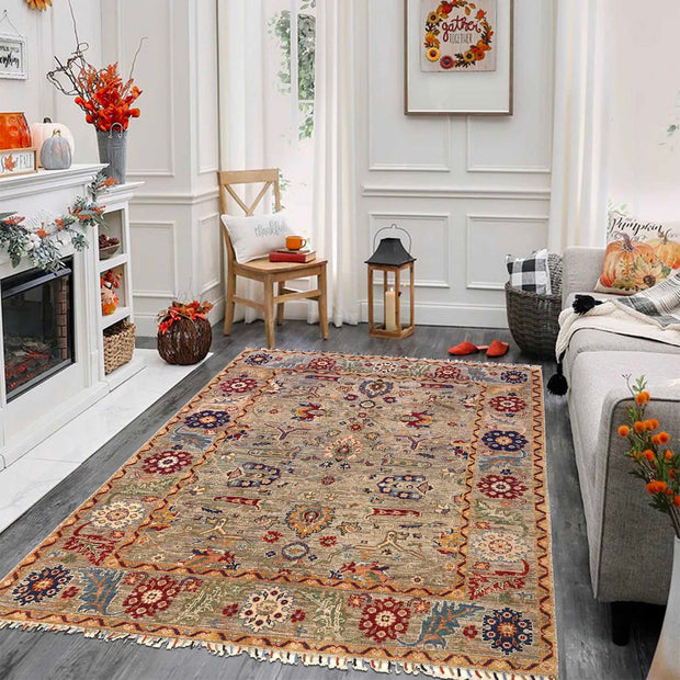 Hand Knotted Sultani Modern Rug 5' 1" x 6' 7" - No. AL73017