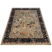 Hand Knotted Modern Tree of Life Rug 6' 0" x 8' 11" - No. AL88312