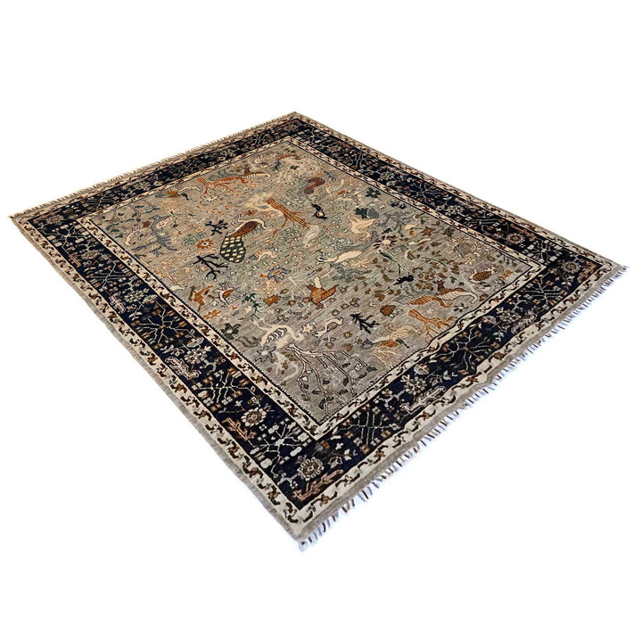 Hand Knotted Modern Tree of Life Rug 6' 0" x 8' 11" - No. AL88312