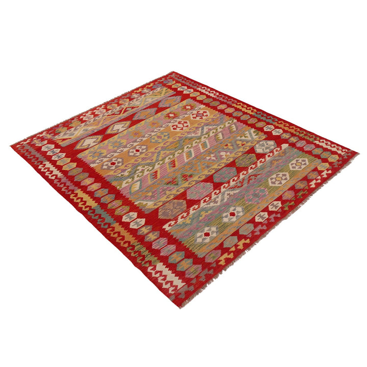 Handmade Vegetable Kelim 5' 1" x 6' 7" - No. AL23492